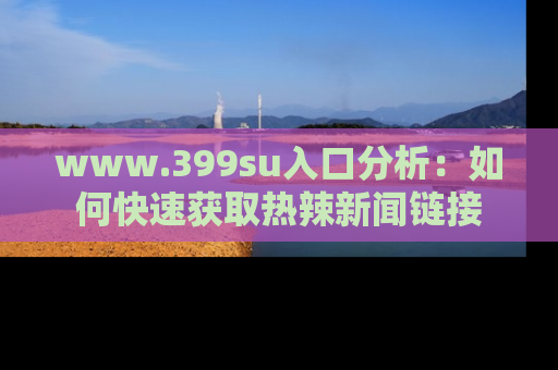 www.399su入口分析：如何快速获取热辣新闻链接