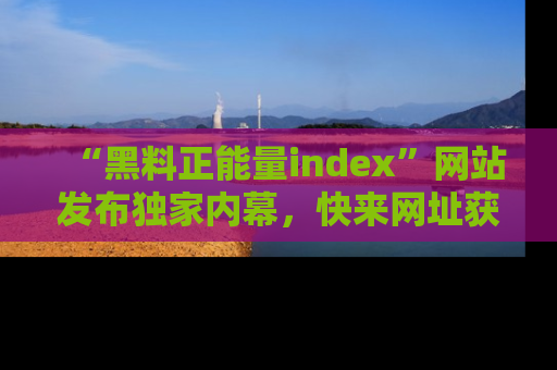 “黑料正能量index”网站发布独家内幕,快来网址获取精彩内容吧!