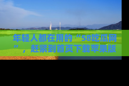 年轻人都在用的“58吃瓜网”，赶紧到首页下载苹果版吧！